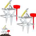 2 Pack Upgraded Mole Traps Heavy Duty Scissor Mole Trap for Lawns Galvanized Steel Reusable Traps that Work Best Gopher Killer Easy One-Step Setup