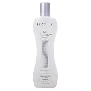 BioSilk Silk Therapy Original, Reconstructing Leave-In Hair Treatment, Adds Shine, Smooths & Prevents Split Ends, Sulfate-Free, Paraben-Free, Cruelty-Free, 12 Oz