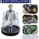 3 Pack 918-06980 Spindle Assembly with 756-04511B 756-05034A Idler Pulley Replaces 618-06980 918 06980 for Cub Cadet 50 Inch Deck ZT1 50, ZT2 50, Z550, RZT-L50, Troy Bilt Mustang Xp 50 Mowers
