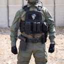 IDOGEAR SPORTS Tactical MOLLE Belt Quick Release Rigger Belt 1.5/2 Inner & Outer Combat Heavy Duty (Large(38"-42"), Grey)