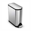 simplehuman 45 Liter / 11.9 Gallon Butterfly Lid Kitchen Step Trash Can, Brushed Stainless Steel