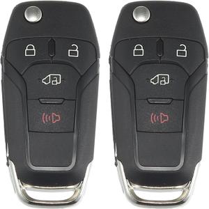 X AUTOHAUX 2pcs 315MHz N5F-A08TAA Replacement Smart Proximity Keyless Entry Remote Key Fob for Ford Transit 2019-2020 4 Buttons with Door Key 49 Chip