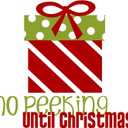 Family No Peeking Until Christmas Adorable Quote Wall Decal Decoration Christmas Holidays Dcor Christmas Gifts Present Silhouette Holiday Gift Lasts Years Easily Removable - Size: 40 In(W) x 36 In(H)