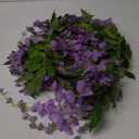 Lvydec Wisteria Artificial Flowers Garland, 4 Pcs Total 28.8ft Artificial Wisteria Vine Silk Hanging Flower for Home Garden Outdoor Ceremony Wedding Arch Floral Decor (Light Purple)