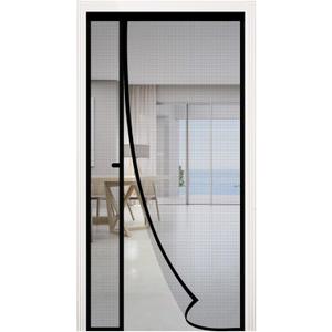 RELIANCER Fiberglass Magnetic Door Screen,Fit Doors Size 40"x82",Auto Close Screen Door Mesh w/Magnets,Left Right Side Opening,Patio Doorway Net Screens,Self-Closing Doors Cover,Doorway Curtain Mesh