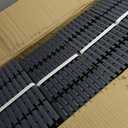 Goovilla Plastic Interlocking Deck Tiles, 36 Pack Balcony Flooring, 12"x12" Waterproof Outdoor Flooring All Weather Use, Patio Floor Decking Tiles for Porch Poolside Backyard Concrete, Dark Grey