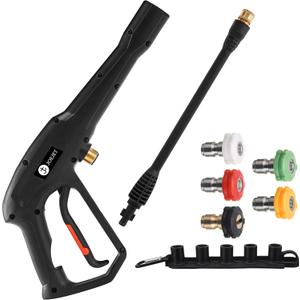 JOEJET High Pressure Washer Replacement Gun with Jet Wand and 5 Spray Nozzle Tips, Compatible with Some Karcher, Ryobi, Powerstroke Electric Power Washer 
