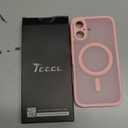 TOCOL for Phone 16 Case, Compatible with Magsafe Charger, Full Camera Protection, Drop Protection, Translucent Matte Phone Case for iPhone 16 6.1 inch (Light Pink)