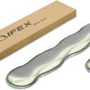 Transparent Light Green Ergonomic Wrist Rest Set - Clear Silicone Gel Keyboard & Mouse Pad with Non-Slip Base, 14.3"+5.75" Dual-Size for Office, Gaming & Study, Washable Pain Relief Design