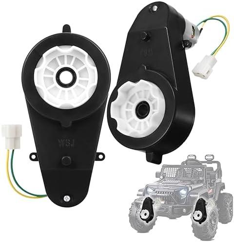2Pcs 24V 30000RPM Kids Ride On Car Gearbox Motor Power Wheels Motor Gearbox Upgrade Motorcycles Jeep High Speed RS555 Drive Engine Match Kids Ride On Toys Car Motors