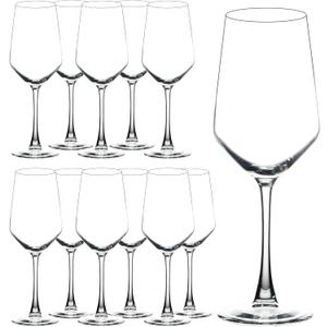 YANGNAY Wine Glasses (Set of 12, 13 Oz), Clear Wine Glasses for Red or White Wine, Smooth Rim, Dishwasher Safe