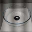 Bezrat Microwave Tall Glass Plate Cover | Splatter Guard Lid with Easy Grip Silicone Handle Knob | 100% Food Grade | BPA Free and Dishwasher Safe | 10 Inch (Black)