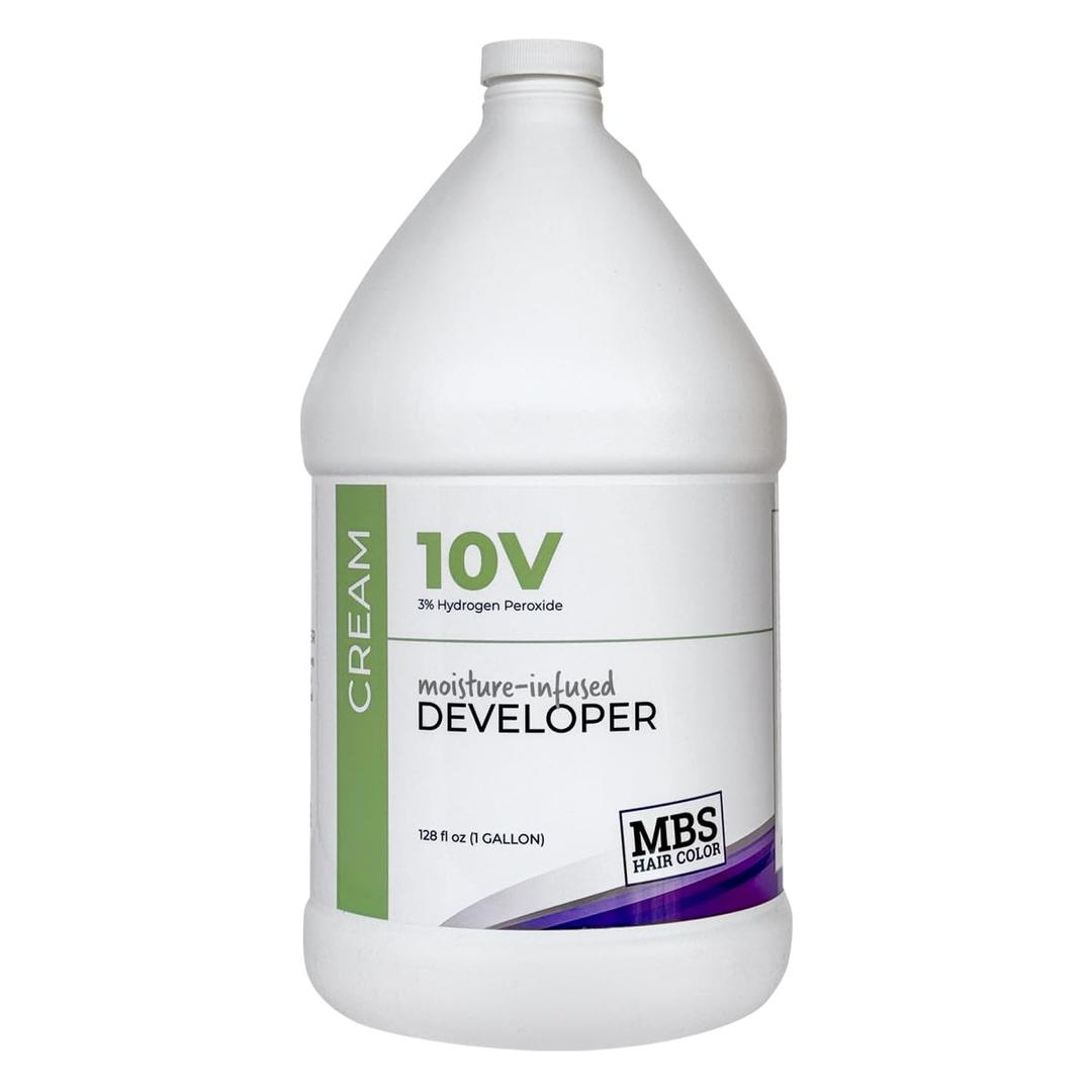10 Volume Moisture-Infused Cream Developer, 1 Gallon  3% Hydrogen Peroxide, Glycerin-Enriched, Vegan, No Drip, Ammonia-Free Formula for Hair Coloring (128 Fl Oz (Pack of 1))