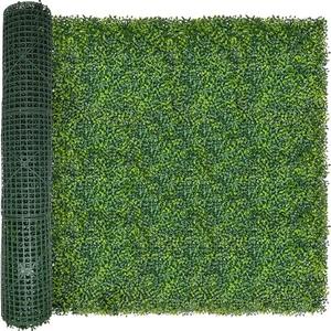 ODTORY Artificial Boxwood Roll Panels: 5FT X 10FT (50 sqft) UV-Anti Artificial Ivy Privacy Fence Wall Screen for Indoor Outdoor Green Grass Wall Decor & Ivy Fence Covering Privacy