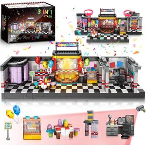 Security Room Building Block Toy for Boys Age 12+, Security Room Building Set Game Toys Merch Suitable for Halloween Birthday Gift, 1388Pcs