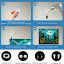 8x6ft Halloween Backdrop Banner Spooky Cemetery Gate Glowing Pumpkins Bats Scene Perfect for Horror Party Decor Photo Booth Background Indoor Outdoor Celebrations