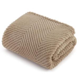 Bedsure Jacquered Fleece Pet Blanket size 35"x25"