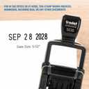 Trodat 5030 Professional 4.0 Date Only Stamp, Self Inking, Impression Size 1-5/8 x 3/8 (Black)