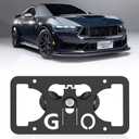 Front Bumper License Plate Mount Compatible with Ford Mustang 2015-2023, No Drill Front Grille License Plate Frames License Plate Bracket Holder Mounting Kit Car Accessories
