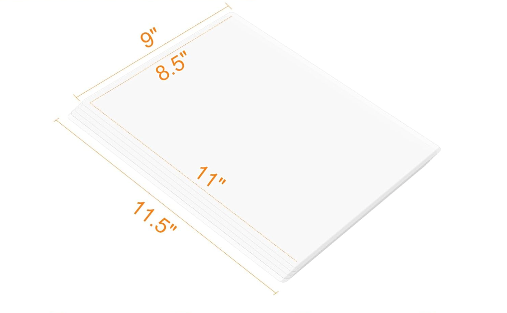 Thermal Laminating Pouches, 300 Pack Laminating Sheets, 3 Mil, 9 x 11.5 Inches Lamination Sheet Paper for Laminator, Clear, Letter Size, Office and School Supplies