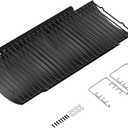 23" to 34" Adjustable Ash Pan for Charcoal Grill Chargriller 1224 1324 2121 2222 2123,Oklahoma Joe Charcoal Grill Royal Gourmet, Ash Pan with 2PC Fire Grate Hanger (23"-34" powder coating steel)