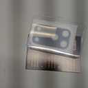 Uyiton Compatible with iPhone 17 Pro Max Camera Lens Protector - [Not Easy to Break][Strong Adsorption][Case-Friendly] Metal Tempered Glass Rear Camera Screen Cover - Black Titanium