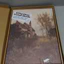 ZZLWBKGL Vintage Framed Wall Art Moody Canvas Art Rustic Farmhouse Cottagecore Pictures Wall Decor Landscape Art Prints for Living Room Study Bedroom (16"L x 12"W)