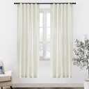 XTMYI LINEN CURTAINS Ivy Cream 127*335-2 Long 2 Panel Set Glass Door Windows