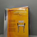 Medline Shower Chair Seat with Padded Armrests and Back, Heavy Duty Shower Stool for Bathtub, Slip Resistant Shower Seat with Adjustable Height, Shower Bench for Inside Shower with 350 lb Capacity (White)