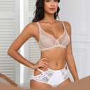 Avidlove Womens Bras Lace Unlined Minimizer Bra Underwire Centering Bra with Enhanced Cleavage & Side Support, Sand Beige, 40D