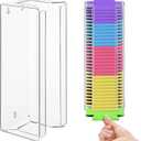 Yesland Magnetic Acrylic Can Cooler Holder, 12" Beer Can Sleeves Storage Organizer, Wall Mounted Can Cooler Dispenser, Gifts for Beer Lovers