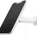 [Updated Version] 4W Solar Panel Charging Compatible with Arlo Pro 3/Pro 4/Ultra/Ultra 2/ Floodlight only , with 13.1ft Waterproof Charging Cable, IP65 Weatherproof ,Includes Secure Wall Mount(1-Pack) (White)