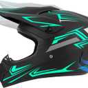 Youth Kids Dirt Bike Motocross Helmet (Goggles Gloves Face Mask) 4PCS Set, DOT Approved Boys Girls Full Face Motorcycle Helmets, ATV BMX MX Mountain Bike Off Road Kid Helmet (Green, M)