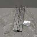 Blulu 2 Pcs 13.8'' Sliding Tie Rack Hangers for Closet, 9(Total 18) Tie Pull Out Wall Mounted Extending Sturdy Metal Belt Organizer Holder for Men Belt Storage, Sliver