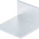 10 Pack Aluminum L Shaped Angle Bracket, 2" x 2" x 1-1/8" Aluminum Profile Corner Braces, 5mm Thick