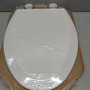 Bemis Slow Close Elongated Toilet Seat, Easy Clean Hinges, White