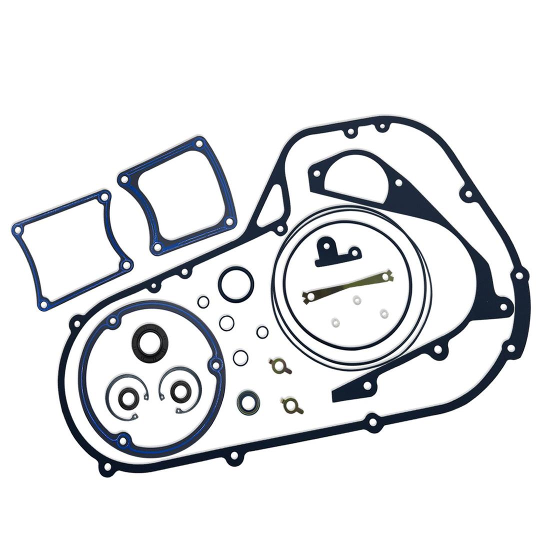 Primary Cover Gasket Kit with Seals & O-Ring Compatible for Harley Davidson 1985-1993 Dyna Low Rider Electra Glide Tour Glide FLHT FXRT FXR