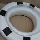 770-610 4 Inch Portable Raised Toilet Seat Riser, Elevated Toilet Seat for Seniors