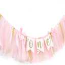 Twinkle Twinkle Little Star High Chair Banner - Twinkle Little Star First Birthday Decorations, Gold Glitter Gender Reveal Garland, Pink And Gold Party Decorations, Bow Theme Party Supplies