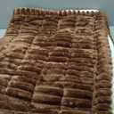 Sofa Couch Cover, Sofa Covers for Dogs Washable, Non-Slip Striped Sofa Slipcovers for Sectional Sofa, Sofa Cover Furniture Protector for L Shaped(Light Brown, 27.6"x 59")