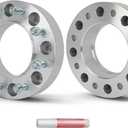 OCPTY 2PCS 8x200 to 8x200 Wheel Spacers 2 inch 14x1.5 Studs 142mm Hub Bore Forged Hub Centric Wheel Spacers 8 Lug fit for 3500 for F-350 Super Duty