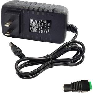24V 1A AC Adapter Power Supply 100-240V AC to DC 24Volts 1A 24W Converter Transformer Switching Power Supply with 5.5mmx2.5mm Plug for LED Strip Light CCTV Camera DC Pump, Black