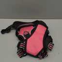 rabbitgoo Dog Harness for Large Dogs, No Pull Pet Vest with 3 Buckles, Adjustable Soft Padded Pet Harness with Easy Control Handle and Reflective Strips, Pink, L