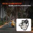 PD24J Carburetor, Compatible with 4-Stroke Engines GY6 125cc 150cc 152QMJ 157QMI ATV Quad Bike 4 Wheeler Dune Buggy Go Kart Moped Scooter Manifold Intake 24mm Carb