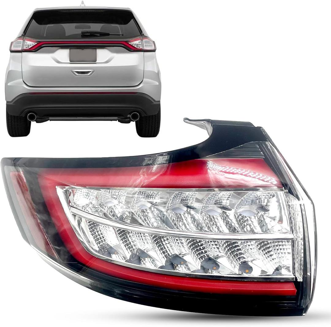 HT4Z-13405-G Tail Light Assembly Compatible with 2015 2016 2017 2018 Ford Edge Titanium/Sport Model Rear Light Tail Lamp Left Driver Side #FO2800244C