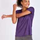 Real Essentials 5 Pack: Women's Short Sleeve T-Shirts Workout Tops Fitness Pilates Gym Activewear Athletic  (XXL)