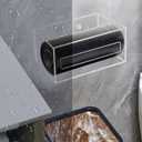 Trash Bag Organizer Dispenser, Acrylic Garbage Bag Holder Dispenser, Trash Bag Roll Dispenser for Wall Mount