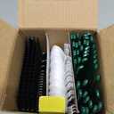 Glad Disposable Cutlery Set with Heavy Duty Plastic Forks, Knives, and Spoons, Reusable Dishwasher Safe Plastic Utensils for Parties and Everyday Use - Green, White, & Black, 120 Count