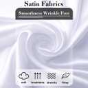 Womens Satin Silk Blouses Blouse Button Down up Shirts for Women Casual Loose Long Sleeve Business Work Tops (S)