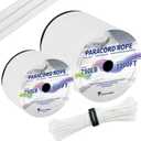 Paracordland-750LB Paracord Rope-100ft/500ft/1000ft- 9 Strand Parachute Spool Cord Heavy Duty String Ideal for Survival Gear Bracelet Camping Hikig Fishing-Army Green